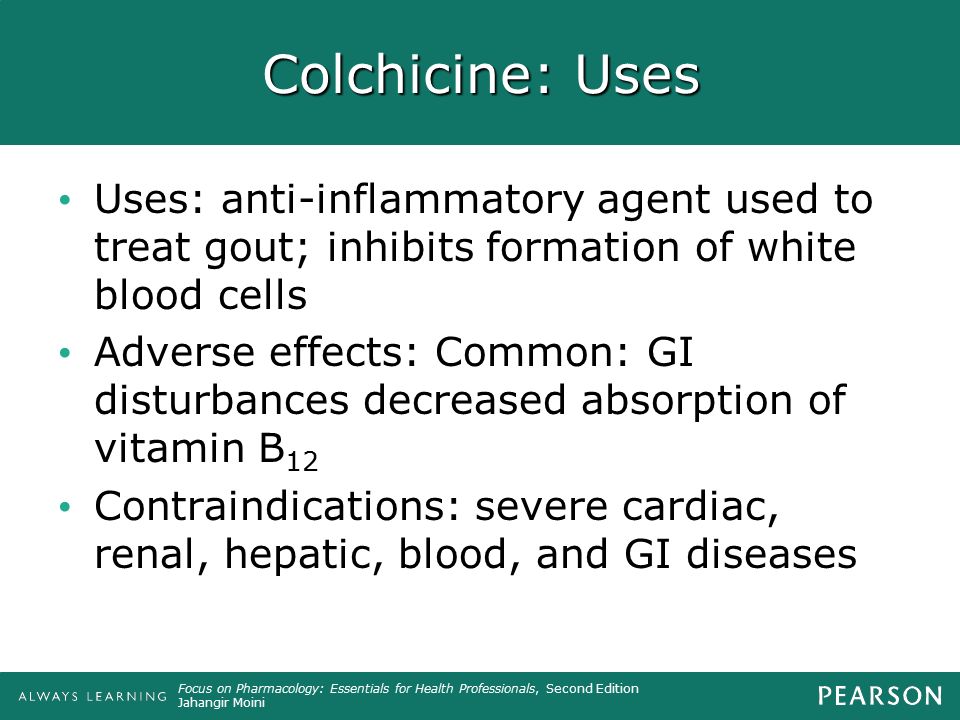 colchicine blood disorders